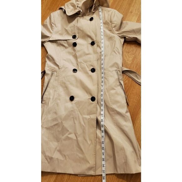 Calvin Klein Hooded Double Breasted Trench Coat - Picture 10 of 14